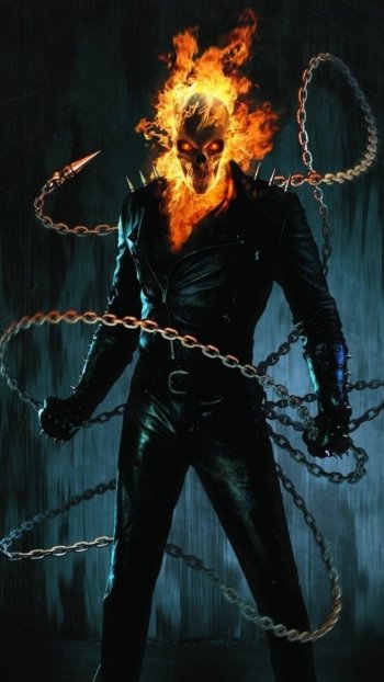 Comic Ghost Rider Phone Wallpaper