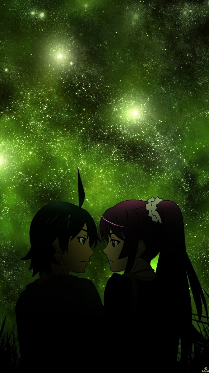 Download Koyomi Araragi Hitagi Senjōgahara Anime Monogatari (Series) Phone Wallpaper