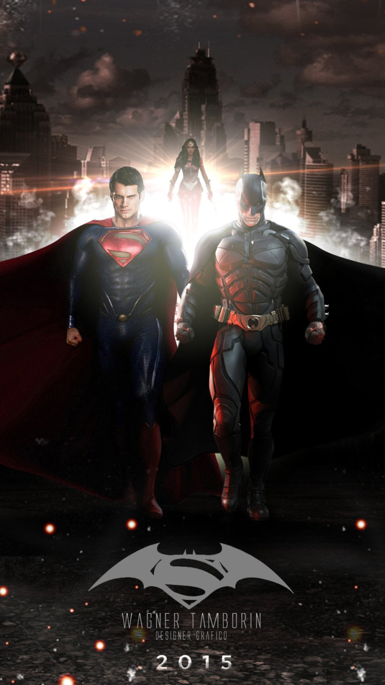 Batman, iphone, justice league, superman, HD phone wallpaper