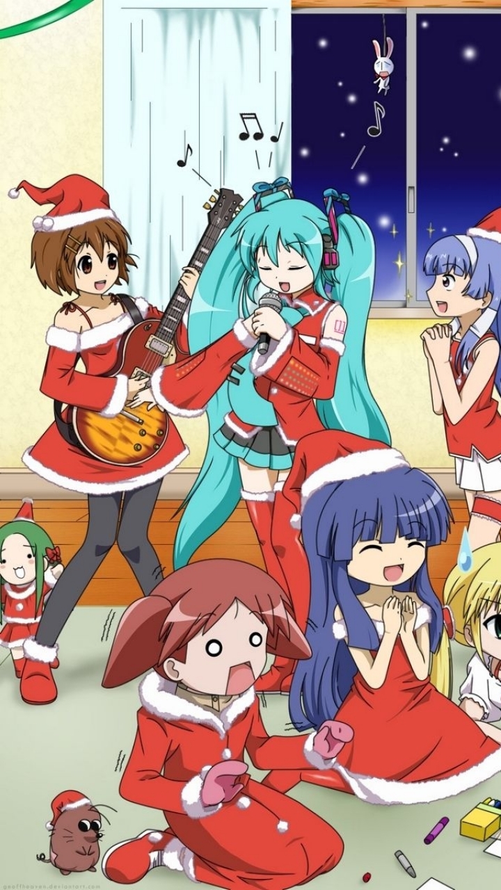 Anime Christmas Phone Wallpaper