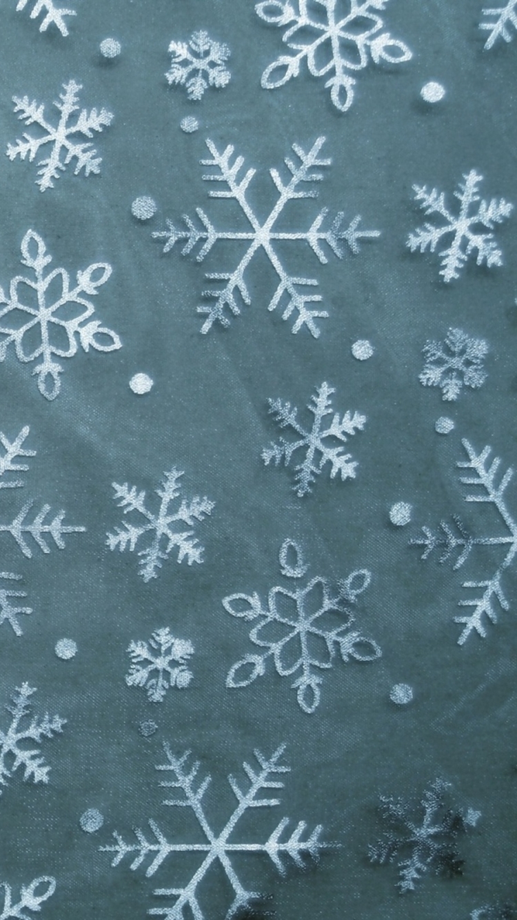 Artistic Snowflake Phone Wallpaper