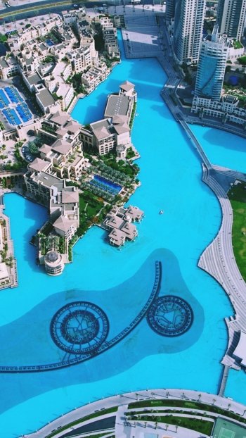 building skyscraper pool hotel city man made Dubai Phone Wallpaper