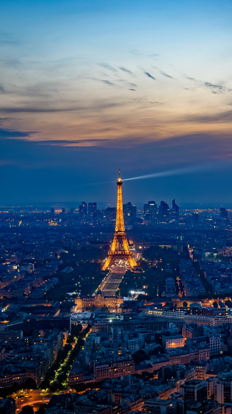 Eiffel Tower At Sunset by Joe deSousa