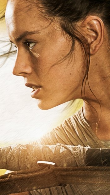 Star Wars Daisy Ridley Rey (Star Wars) movie Star Wars Episode VII: The Force Awakens Phone Wallpaper