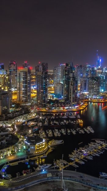 night man made Dubai Phone Wallpaper