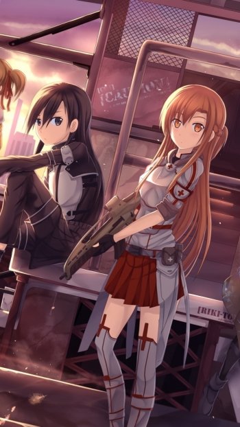 Asuna Yuuki Kirito (Sword Art Online) Sinon (Sword Art Online) Klein (Sword Art Online) Agil (Sword Art Online) Silica (Sword Art Online) Argo (Sword Art Online) Lisbeth (Sword Art Online) Anime Sword Art Online II Phone Wallpaper
