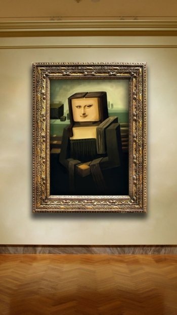 Mojang Mona Lisa video game Minecraft Phone Wallpaper