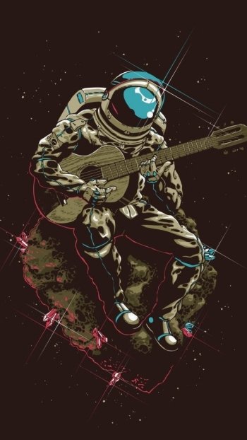 Sci Fi astronaut Phone Wallpaper