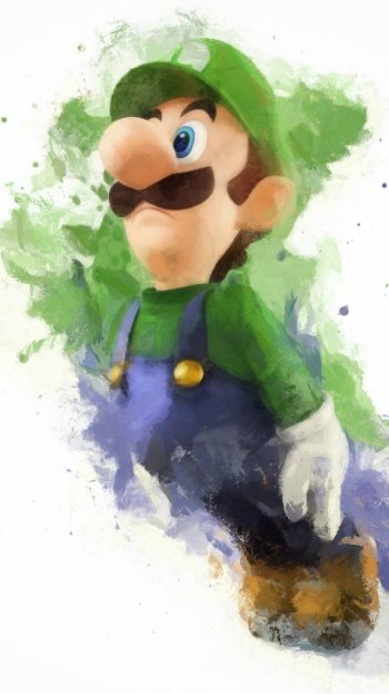 Luigi video game Super Smash Bros. for Nintendo 3DS and Wii U Phone Wallpaper