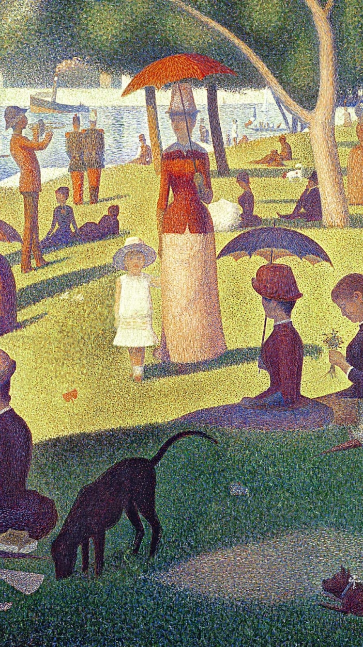 Artistic Painting Phone Wallpaper By Georges Pierre Seurat Mobile Abyss