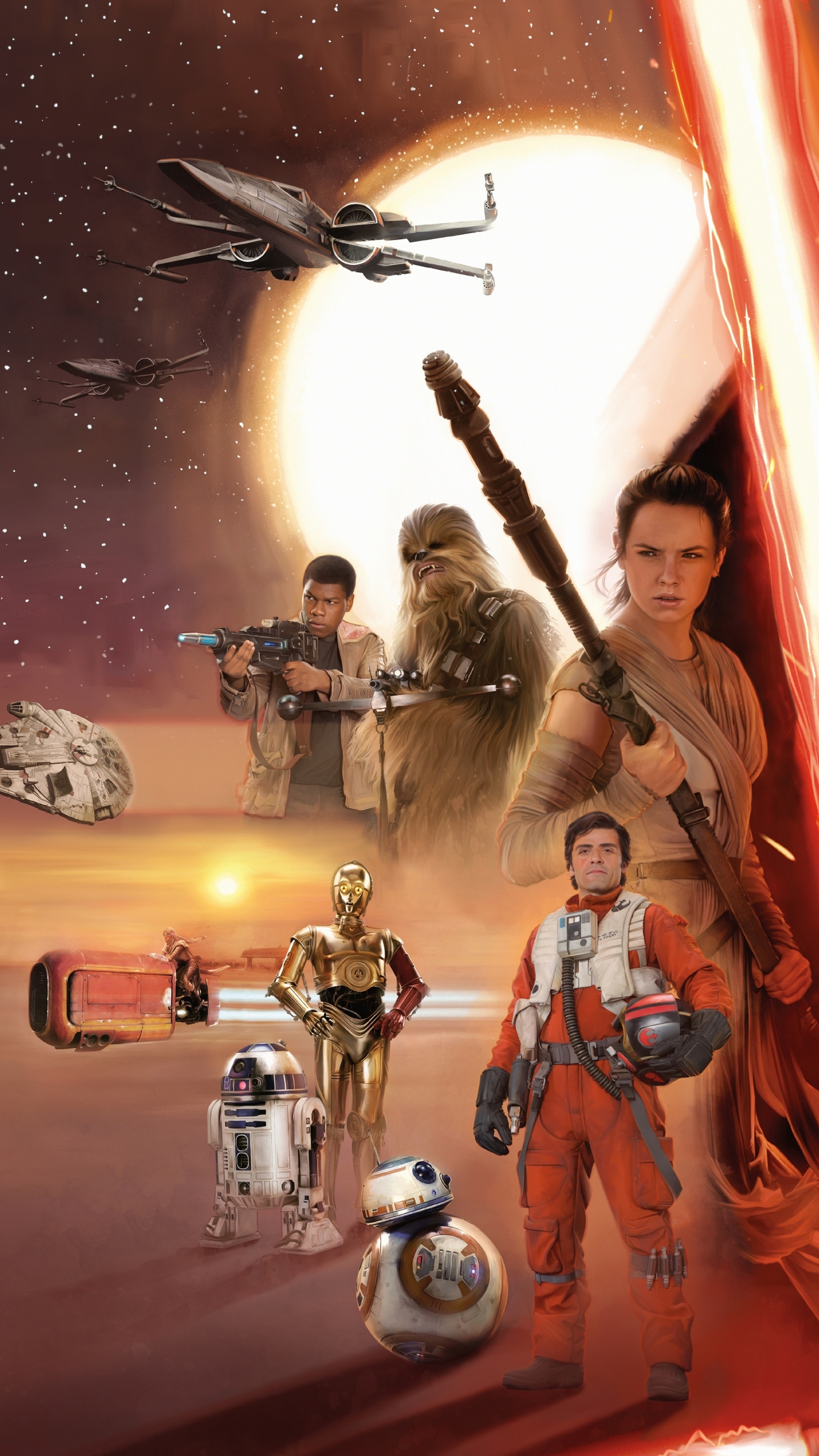 Star Wars Episode VII: The Force Awakens Phone Wallpaper