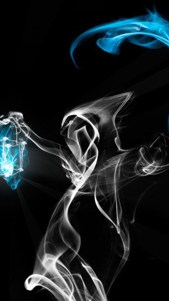  Ghost with scythe and lantern