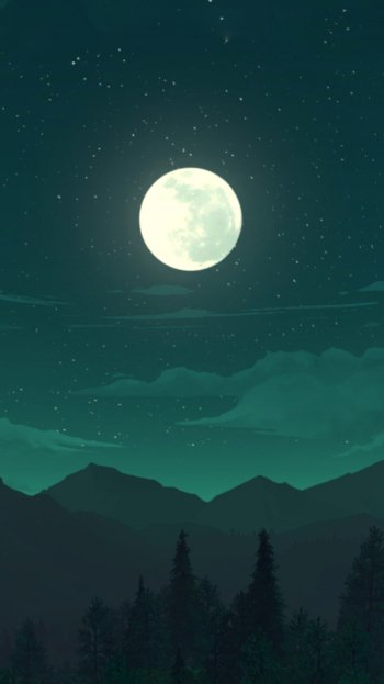 moon video game Firewatch Phone Wallpaper