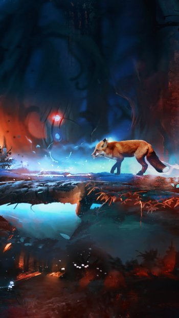 Animal fox Phone Wallpaper