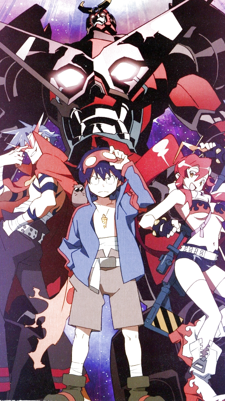 Gurren lagann, me, you, HD phone wallpaper