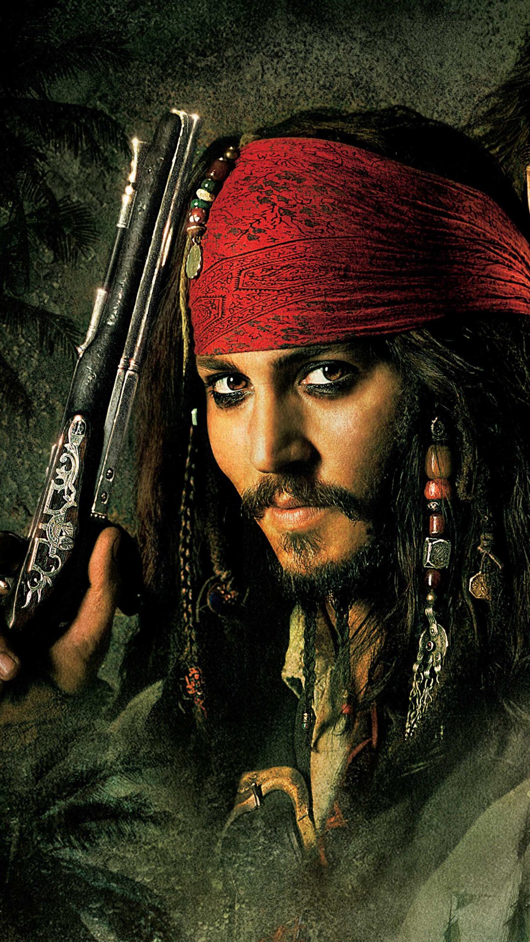 Download Jack Sparrow Johnny Depp Movie Pirates Of The Caribbean: Dead Man's Chest Phone Wallpaper