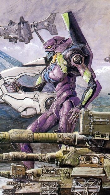 tank miltary Anime Neon Genesis Evangelion Phone Wallpaper