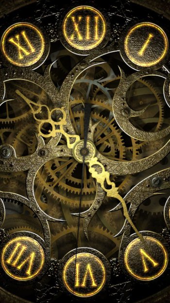clock steampunk man made watch Phone Wallpaper