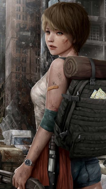 Sci Fi post apocalyptic Phone Wallpaper