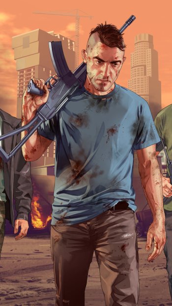 video game Grand Theft Auto V Phone Wallpaper