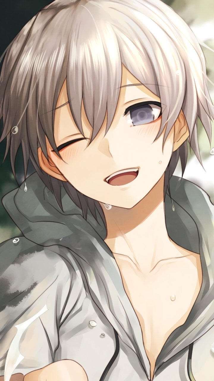 Download Smile Hoodie Wink White Hair Saika Totsuka Anime My Teen ...