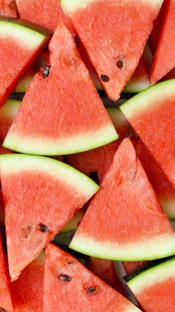 fruit triangle food watermelon Phone Wallpaper