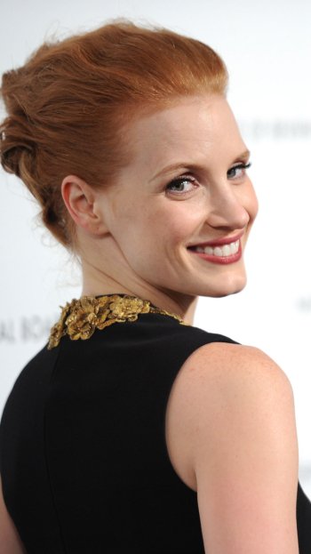 actress American Celebrity Jessica Chastain Phone Wallpaper