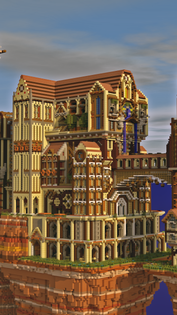 steampunk video game Minecraft Phone Wallpaper
