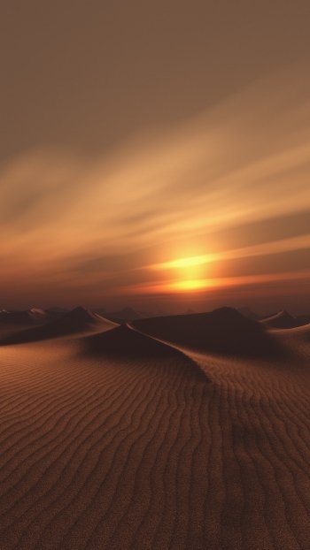 landscape sand dune sand horizon nature desert Phone Wallpaper