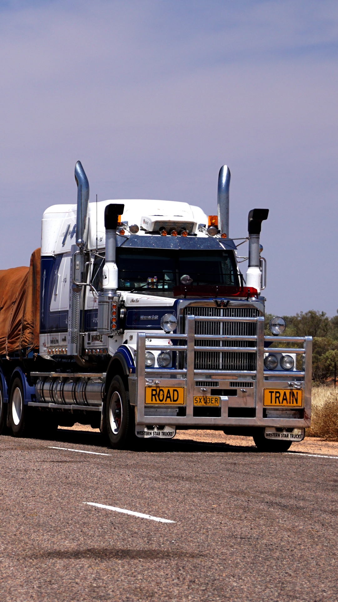 Road Train on the Lasseter Highway in the Northern Territory Australia by monikawl999