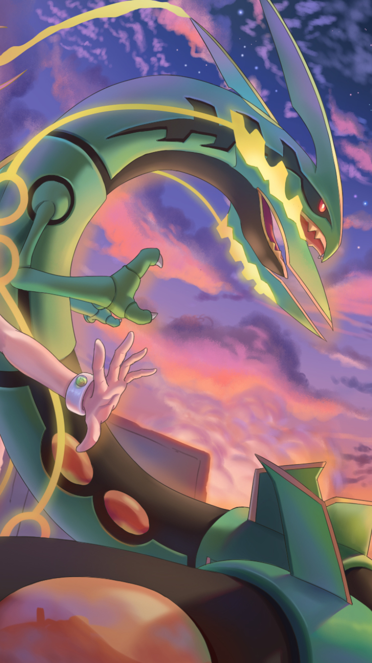 Rayquaza, nintendo, pokemon, HD phone wallpaper