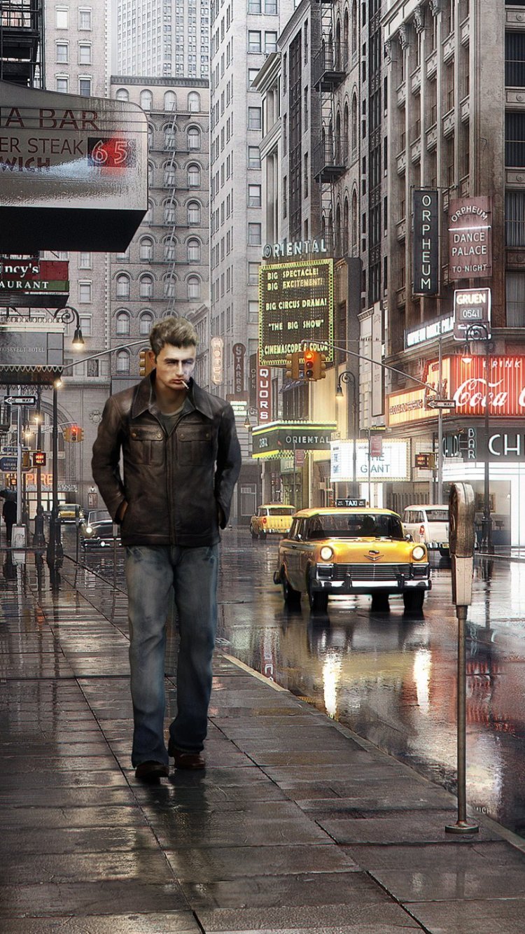 Artistic James Dean 750x1334 Wallpaper Id Mobile Abyss
