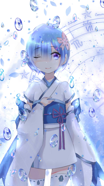 Ram (Re:ZERO) Rem (Re:ZERO) Anime Re:Zero - Starting Life in Another World Phone Wallpaper