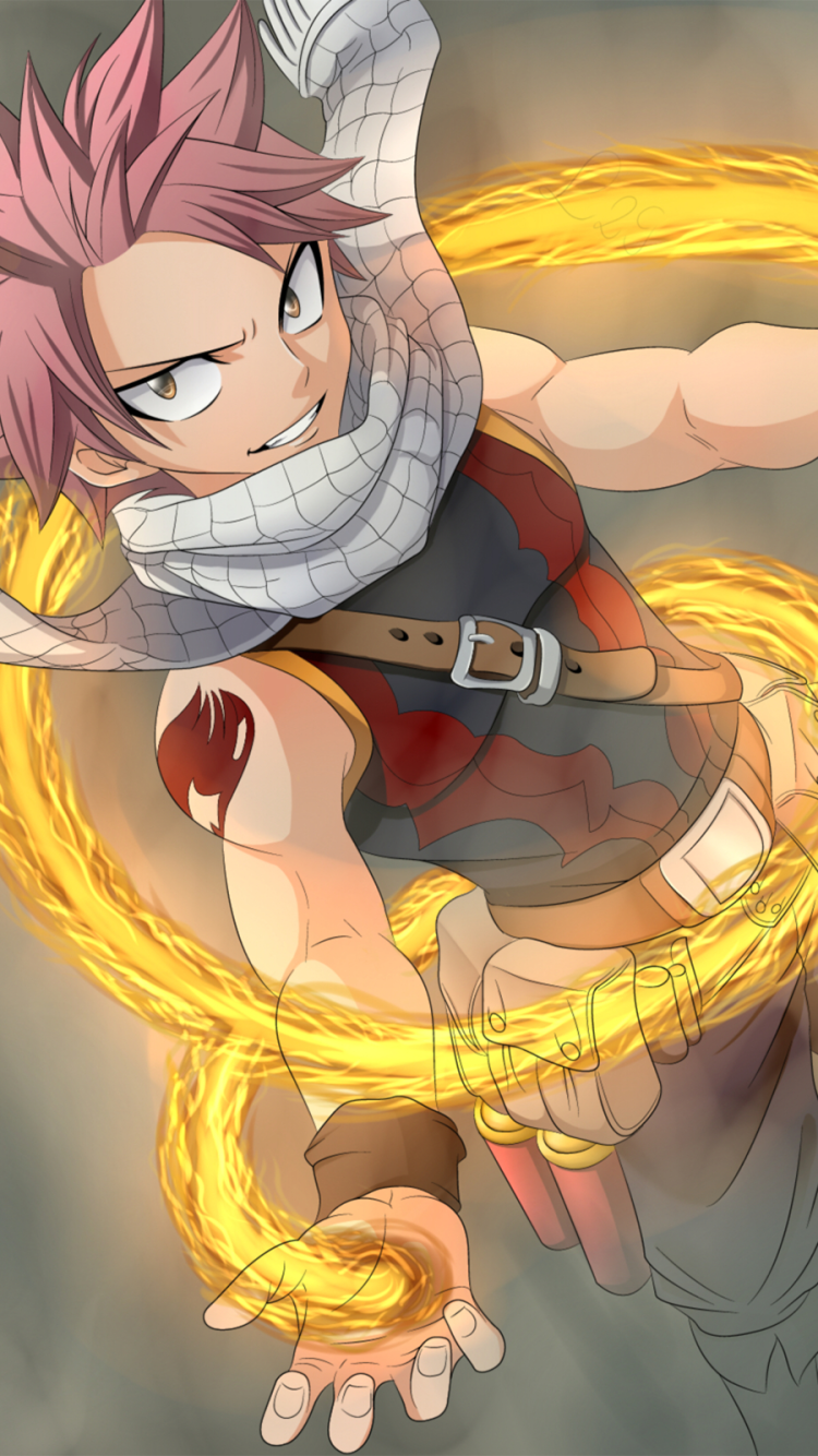 Download Natsu Dragneel Anime Fairy Tail Phone Wallpaper