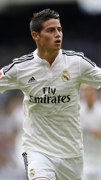 Real Madrid C.F. James Rodriguez Sports Phone Wallpaper