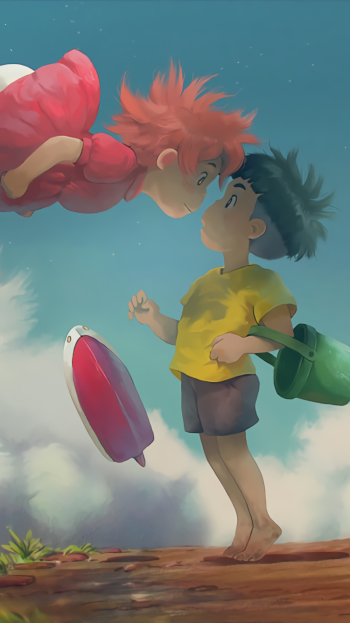 Sosuke (Ponyo) Studio Ghibli Anime Ponyo Phone Wallpaper