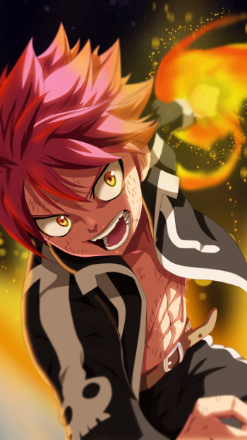 Natsu Dragneel Anime Fairy Tail Phone Wallpaper