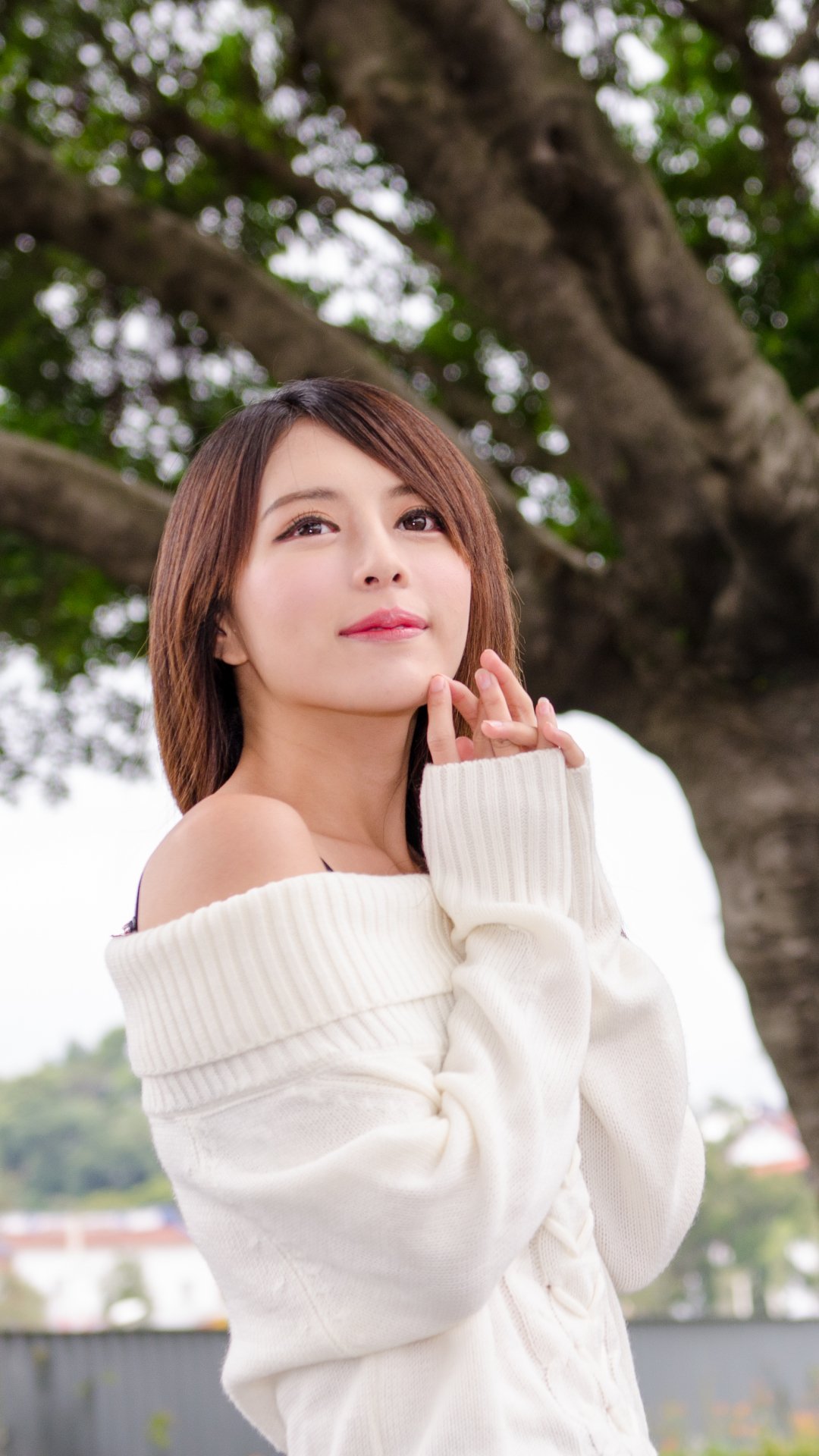 Download Julie Chang Model Asian Taiwanese Woman Zhang Qi Jun Phone Wallpaper