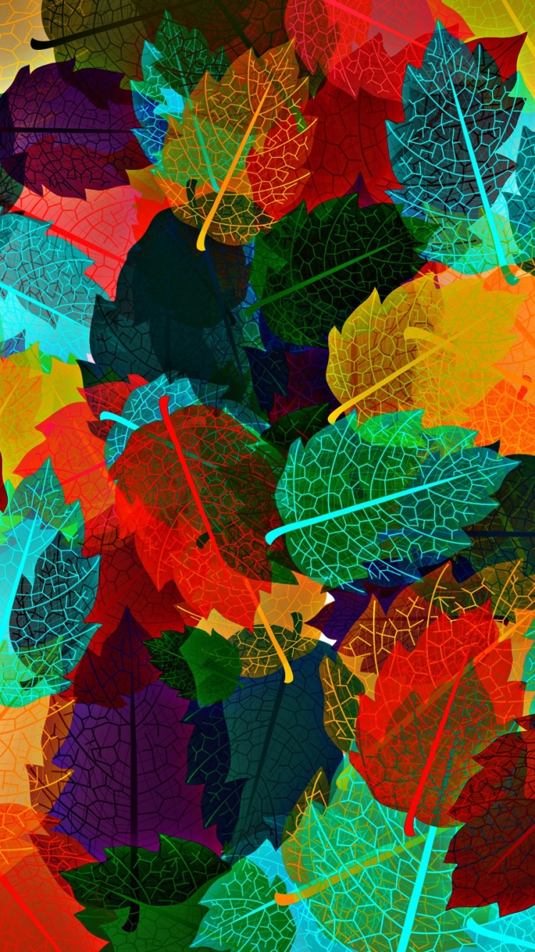 Abstract Autumn Leaves - Mobile Abyss