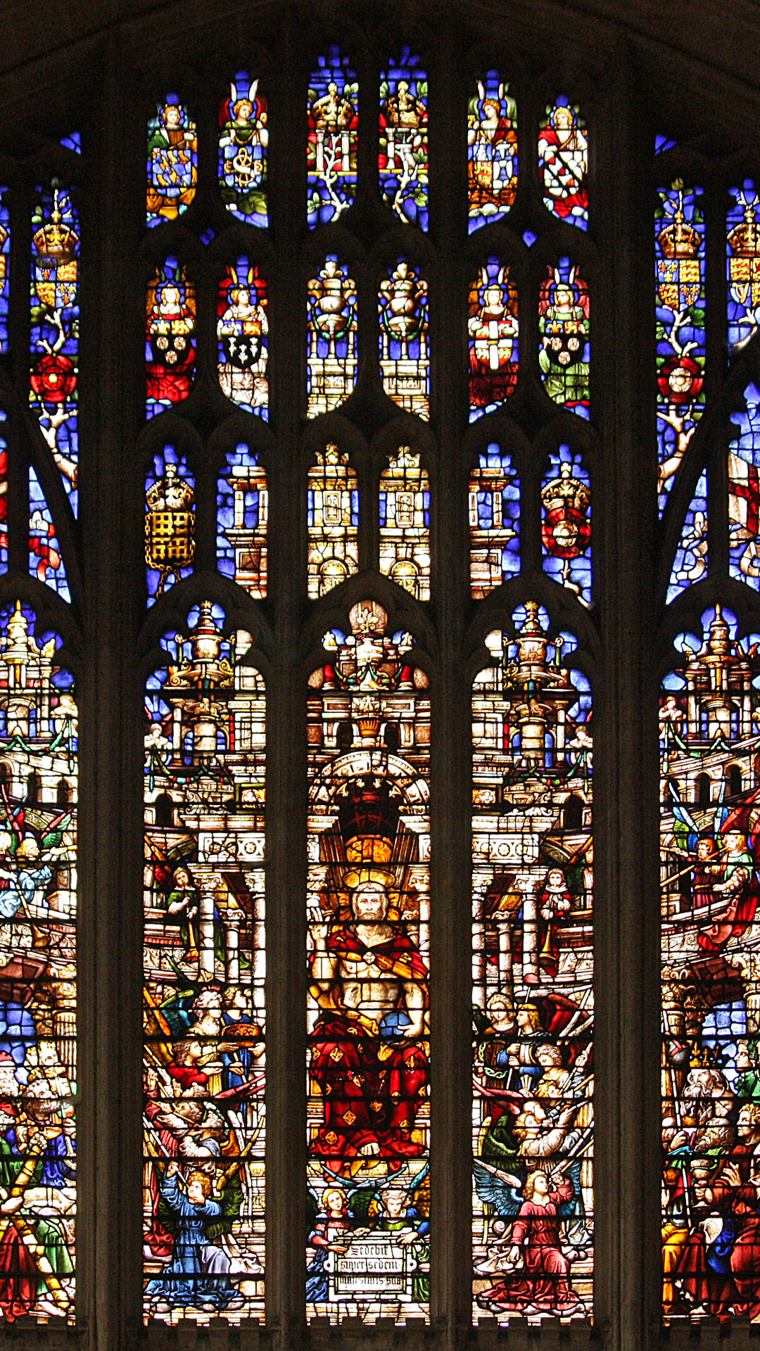 Stained Glass from Inside of a Cathedral