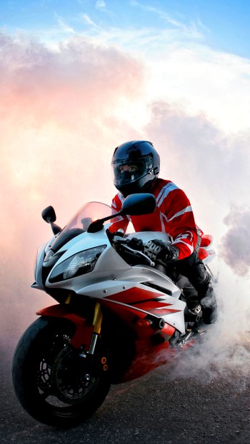 vehicle smoke motorcycle Phone Wallpaper