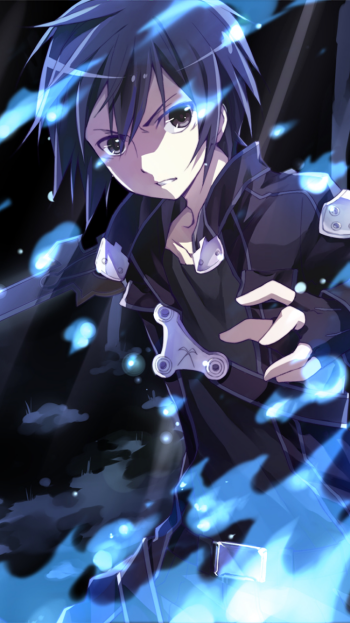 Kirito (Sword Art Online) Kazuto Kirigaya Anime Sword Art Online Phone Wallpaper