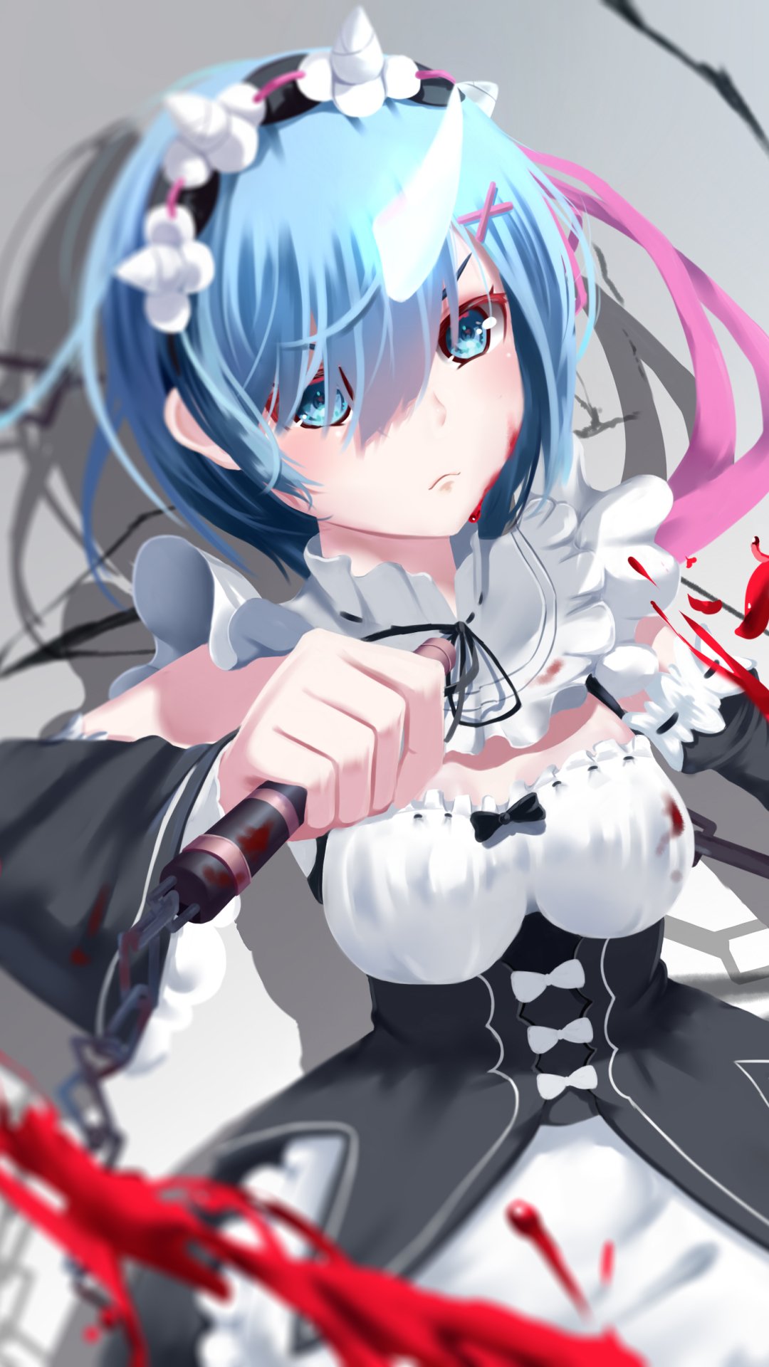 Download Rem (Re:ZERO) Anime Re:Zero - Starting Life In Another World Phone Wallpaper