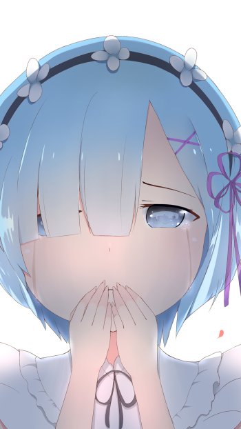 Rem (Re:ZERO) Anime Re:Zero - Starting Life in Another World Phone Wallpaper