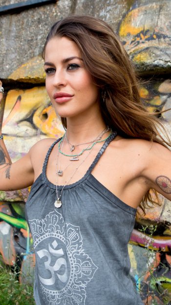 tattoo brunette model woman mood Phone Wallpaper