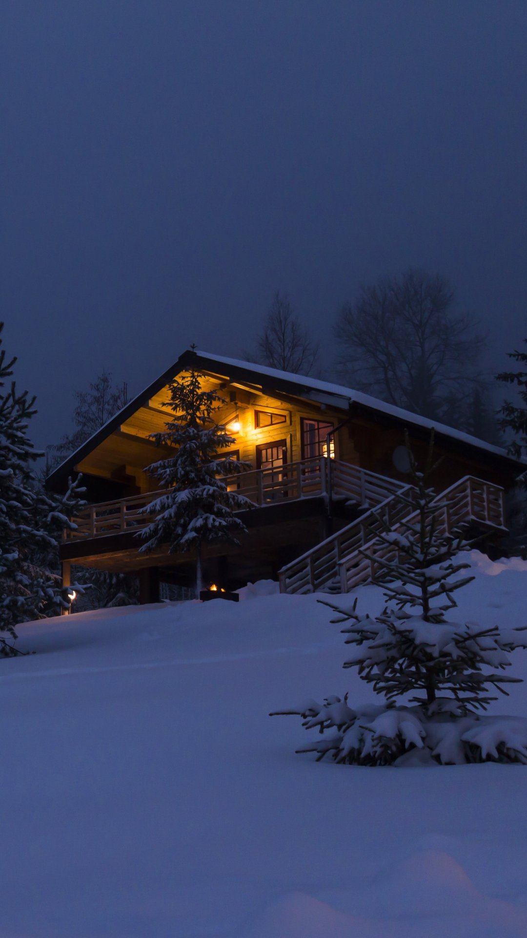 Download Man Made Cabin Phone Wallpaper