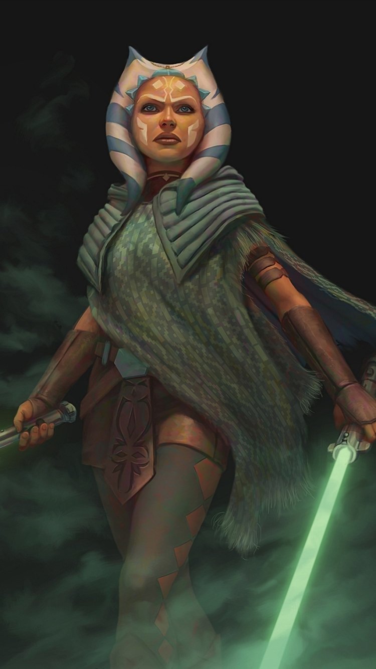 Download Ahsoka Tano Sci Fi Star Wars Phone Wallpaper