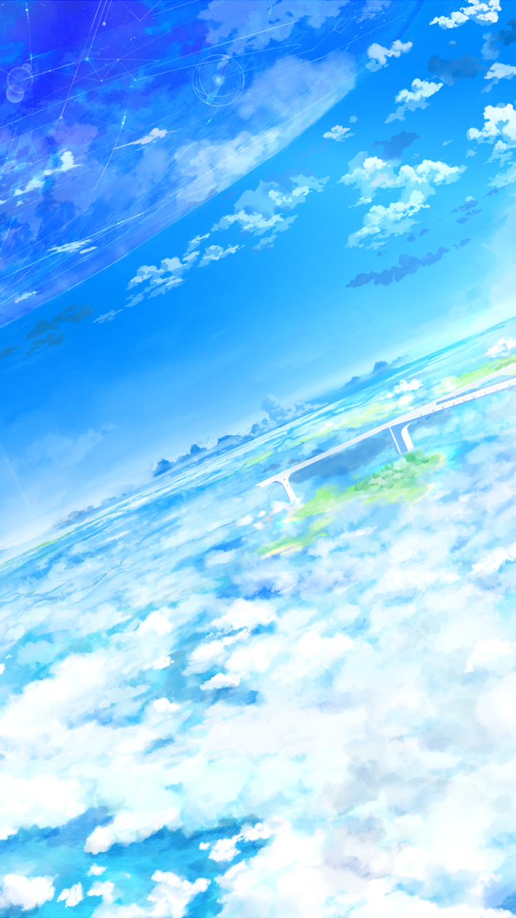 Anime Landscape Phone Wallpaper by ヤツデ  Mobile Abyss