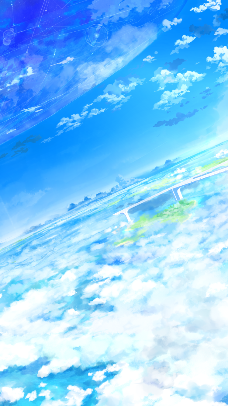 Anime Landscape Phone Wallpaper by そよ風 - Mobile Abyss