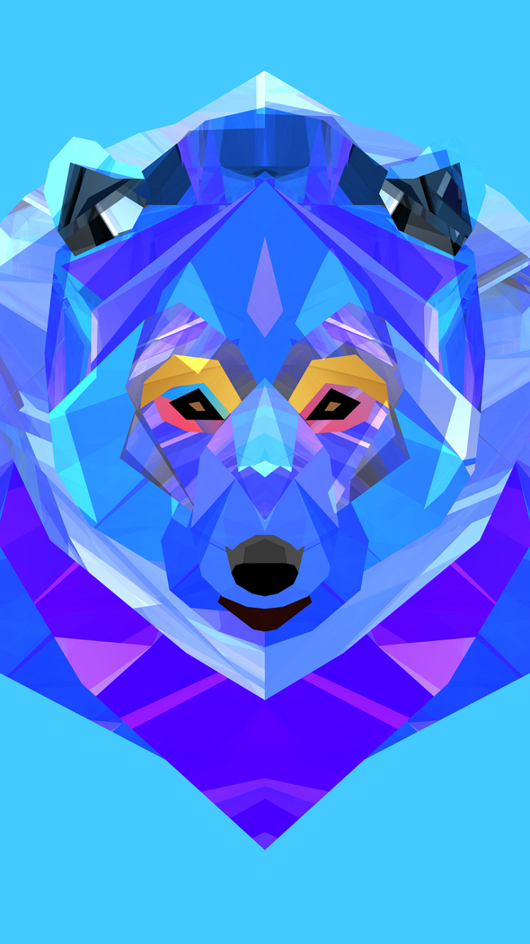 Facets Phone Wallpaper by Justin Maller